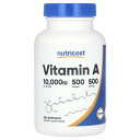 【POINT20倍★5/30 0:00~6/1 23:59】Nutricost ビタミンA 【 iHerb アイハーブ 公式 】 ニュートリコスト ビタミン A ビタミン類 ビタミンサプリ サプリメント サプリ ソフトジェル 10,000IU 500粒