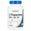 Nutricost L-テアニン 【 iHerb アイハーブ 公式 】 ニュートリコスト テアニン アミノ酸 サプリメント サプリ カプセル 200mg 120...