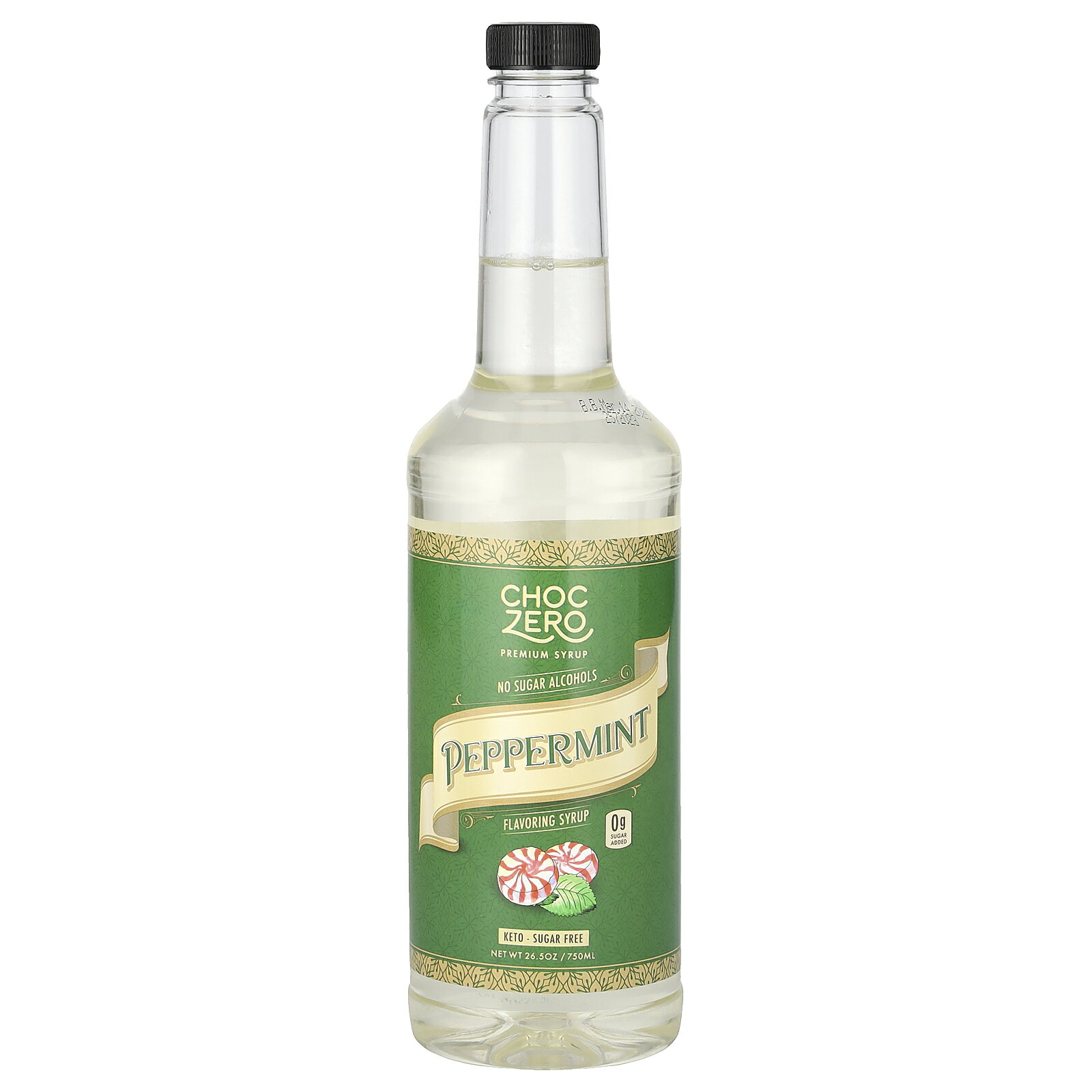 【POINT10倍★12/30 0:00~1/3 23:59】ChocZero フレーバー シロップ 【 iHerb アイハーブ 公式 】 チョクゼロ プレミアムシロップ ペパーミント風味 750ml