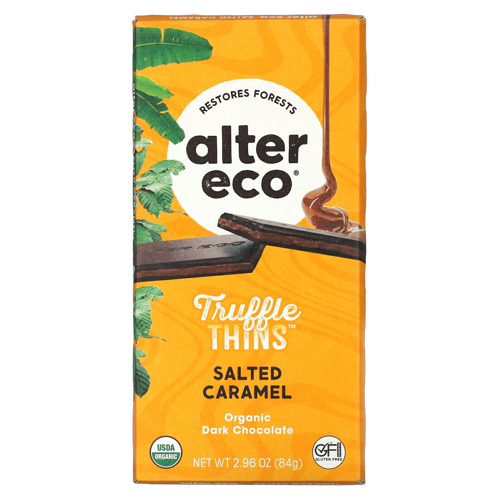 Alter Eco トリュフシンズ ダークチョコレート オーガニック 【 iHerb アイハーブ 公式 】 アルターエコ 有機 ダーク チョコレート カカオ 板チョコ チョコ バー トリュフ ソルティッドキャラメル 84gのサムネイル