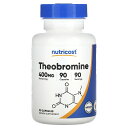 Nutricost テオブロミン 【 iHerb アイハーブ 公式 】 ニュートリコスト サプリメント サプリ カプセル 400mg 90粒