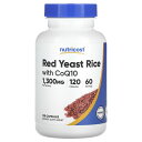 Nutricost 紅麹 コエンザイムQ10 配合 【 iHerb アイハーブ 公式 】 ニュートリコスト レッドイーストライス 紅色 酵母米 CoQ10 コエ...