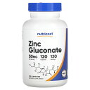 Nutricost グルコン酸亜鉛 【 iHerb アイハーブ 公式 】 ニュートリコスト グルコン酸 亜鉛 ジンク ミネラル サプリメント サプリ カプセル ...