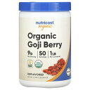 Nutricost ゴジベリー オーガニック 【 iHerb アイハーブ 公式 】 ニュートリコスト 有機 ゴジ クコ ベリー 果実 サプリメント サプリ パウ...