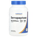 【POINT20倍★7/15 0:00~23:59限定】Nutricost セラペプターゼ 【 iHerb アイハーブ 公式 】 ニュートリコスト サプリメント サプリ カプセル 40,000SPU 120粒
