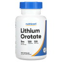 Nutricost オロチン酸リチウム 【 iHerb アイハーブ 公式 】 ニュートリコスト オロチン酸 リチウム サプリメント サプリ カプセル 5mg 1...