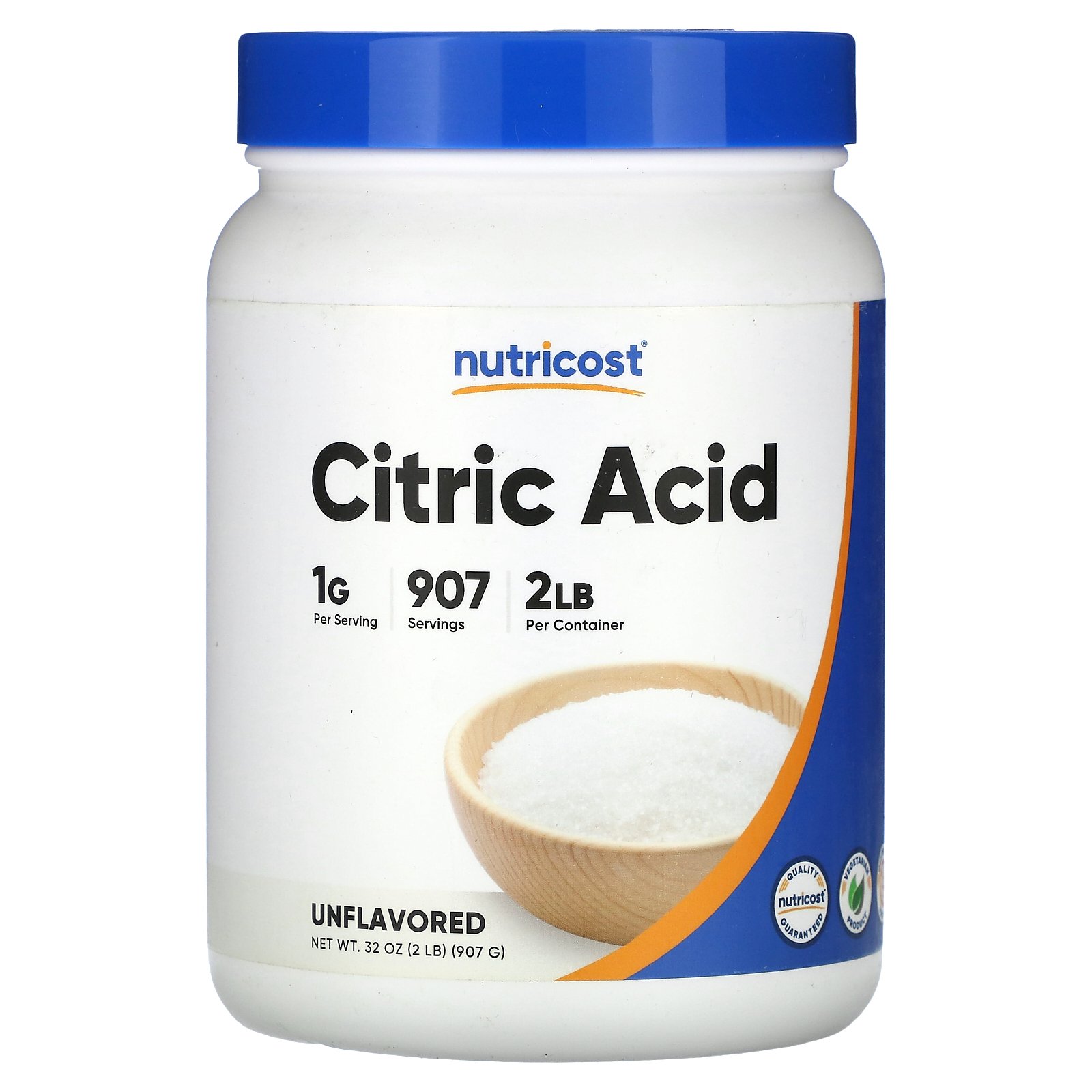 【POINT20倍★7/4 20:00〜7/11 1:59】Nutricost クエン酸 【 iHerb アイハーブ 公式 】 ニュートリコスト 天然 保存料 サプリメント サプリ パウダー 粉末 アンフレーバード プレーン 無香料 907g