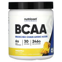 Nutricost BCAA 【 iHerb アイハーブ 公式 】 ニュートリコスト 分岐鎖アミノ酸 アミノ酸 必須アミノ酸 ロイシン イソロイシン バリン パ...