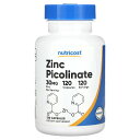 Nutricost ピコリン酸亜鉛 【 iHerb アイハーブ 公式 】 ニュートリコスト ピコリン酸 亜鉛 ジンク ミネラル サプリメント サプリ カプセル ...