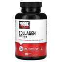 【POINT20倍★8/4 20:00~8/11 1:59】Force Factor コラーゲン 【 iHerb アイハーブ 公式 】 フォースファクター I型 III型 牛由来コラーゲン ビタミンC カルシウム リン サプリメント サプリ タブレット 3,000mg 120粒