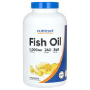 Nutricost フィッシュオイル 【 iHerb アイハーブ 公式 】 ニュートリコスト オメガ3 オメガ3脂肪酸 EPA DHA エイコサペンタエン酸 ド...
