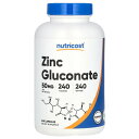 Nutricost グルコン酸亜鉛 【 iHerb アイハーブ 公式 】 ニュートリコスト グルコン酸 亜鉛 ジンク ミネラル サプリメント サプリ カプセル ...