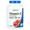 Nutricost ビタミンC ローズヒップ 配合 【 iHerb アイハーブ 公式 】 ニュートリコスト ビタミン C ビタミン類 ビタミンサプリ アスコルビ...