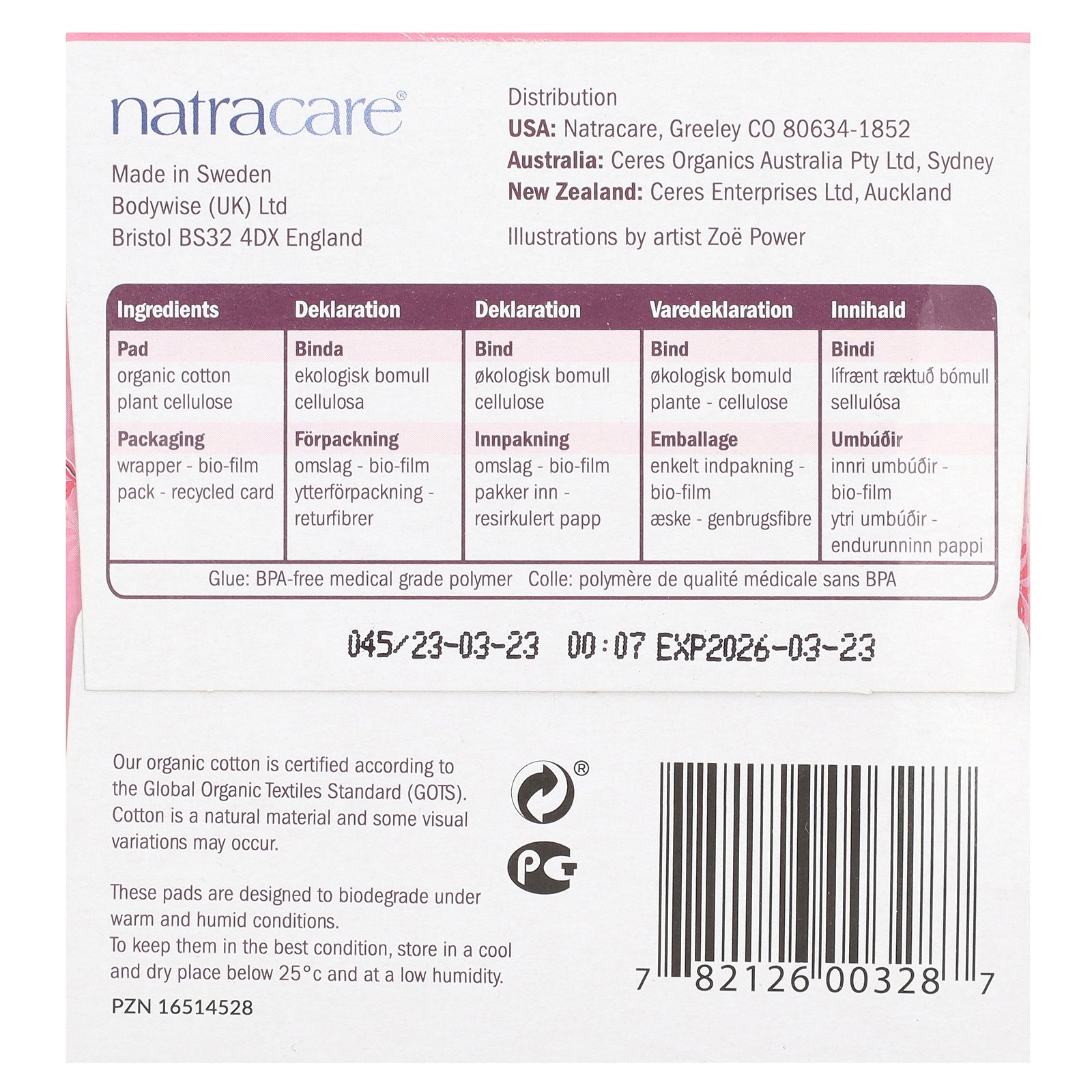 Natracare 生理用 ナプキン ウルトラエクストラパッド 【 iHerb アイハーブ 公式 】 ナトラケア 生理ナプキン 生理用品 女性用 オーガニック 有機 コットン 植物由来 衛生用品 パーソナルケア スーパー 10個 iherb-official-10012927 iHerb サンプル画像2