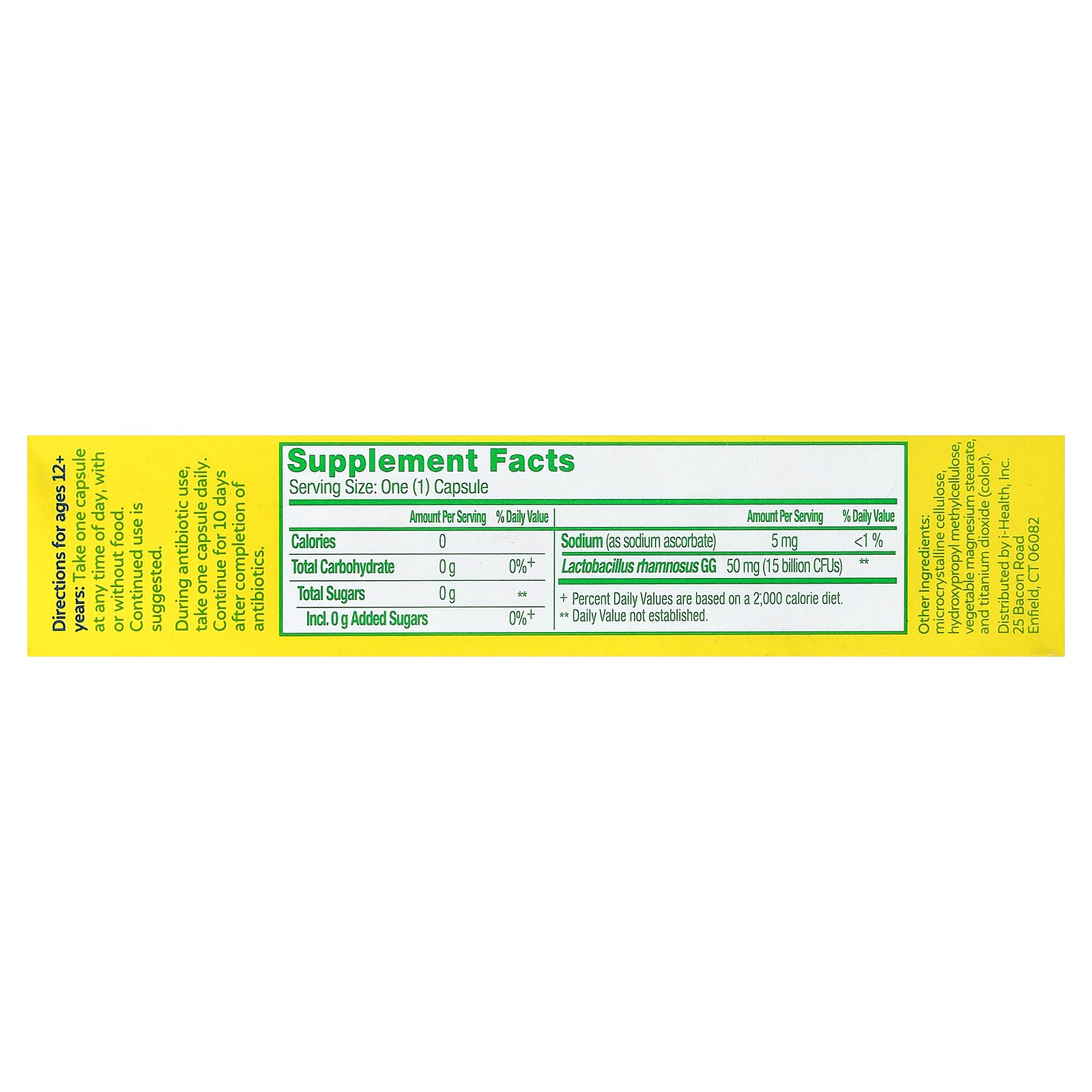 【7,000円以上購入で20%OFFクーポン★9/19 20:00~9/24 01:59】Culturelle プロバイオティクス ヘルス & ウェルネス 【 iHerb アイハーブ 公式 】 カルチュレル 乳酸菌 サプリメント サプリ ベジカプセル 150億CFU 30粒 iherb-official-10005869 iHerb サンプル画像2