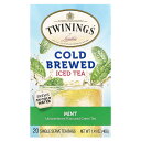 Twinings コールドブリュー アイスティー 【 iHerb アイハーブ 公式 】 トワイニング 水出し 無糖 ティー お茶 ティーバッグ 緑茶 ミント グ...