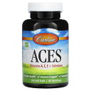 【POINT20倍★5/30 0:00~6/1 23:59】Carlson ACES 【 iHerb アイハーブ 公式 】 カールソン エース ビタミン A C E ビタミン類 ビタミンサプリ カルシウム セレン ミネラル サプリメント サプリ ソフトジェル 90粒