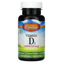 Carlson ビタミンD3 【 iHerb アイハーブ 公式 】 カールソン ビタミンD ビタミン D3 D コレカルシフェロール ビタミン類 ビタミンサプリ...