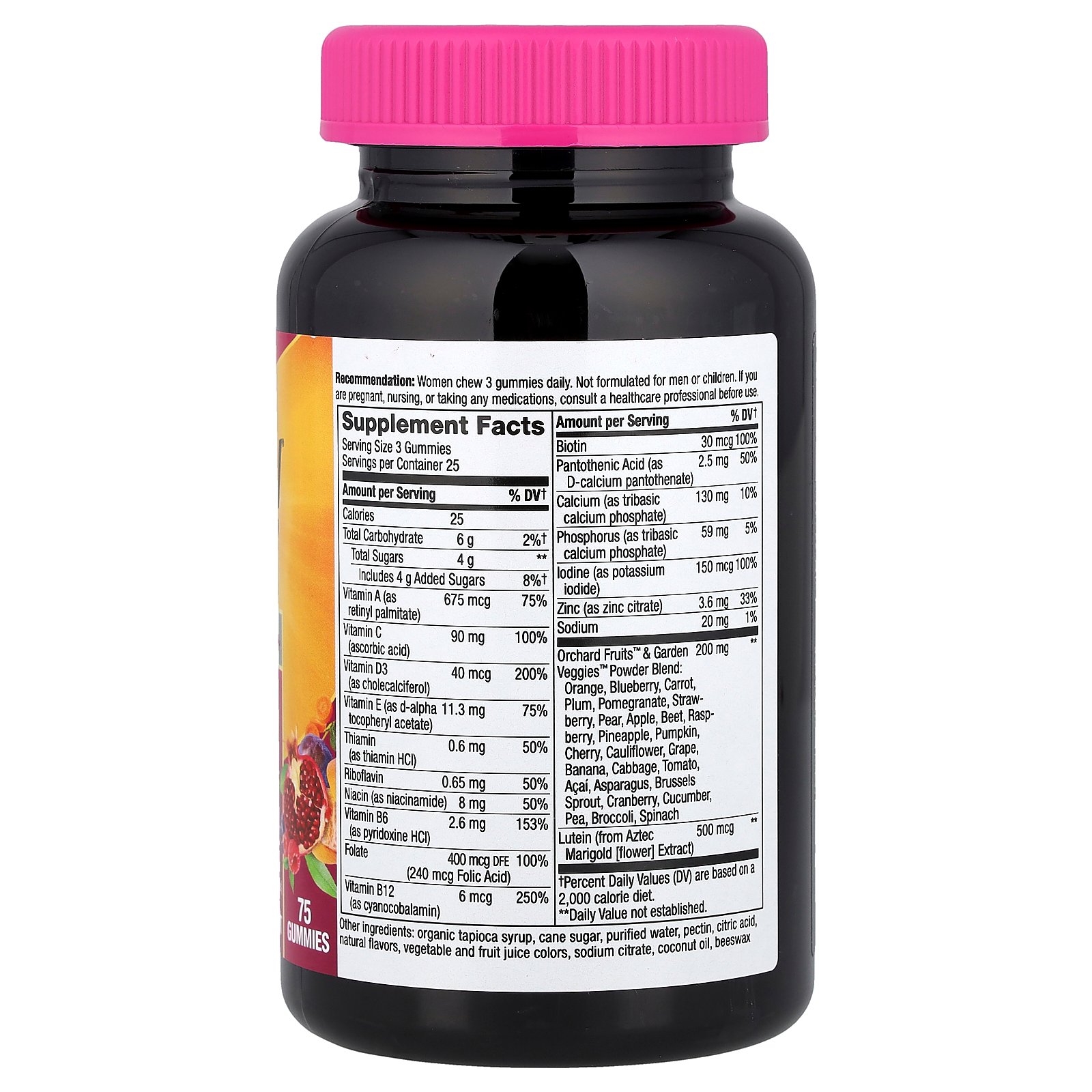 Nature's Way アライブ！ マルチビタミン グミ 女性向け 50+ 【 iHerb アイハーブ 公式 】 ネイチャーズウェイ Alive! ウィメンズ ビタミン A B C D E 野菜 果物 ルテイン サプリ チェリー & グレープ味 75粒 iherb-official-10021458 iHerb サンプル画像2