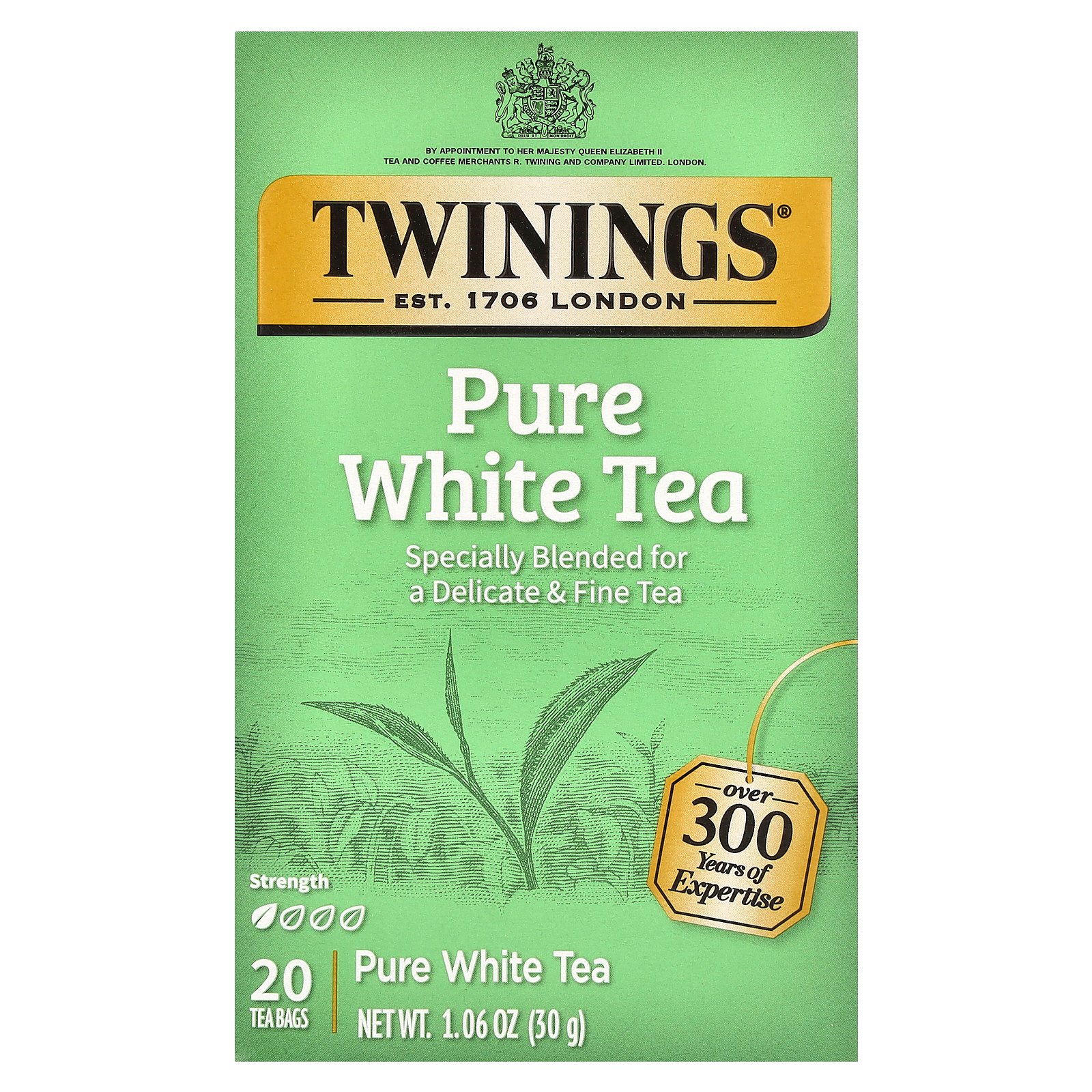 Twinings ピュア ホワイトティー 【 iHerb アイハーブ 公式 】 トワイニング 白茶 ティー ティーバッグ 30g 20個のサムネイル