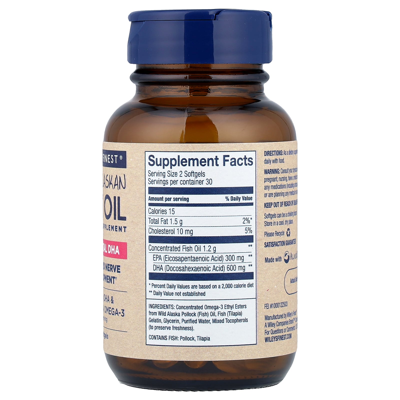 Wiley's Finest フィッシュオイル プレナタル 【 iHerb アイハーブ 公式 】 ワイリ...