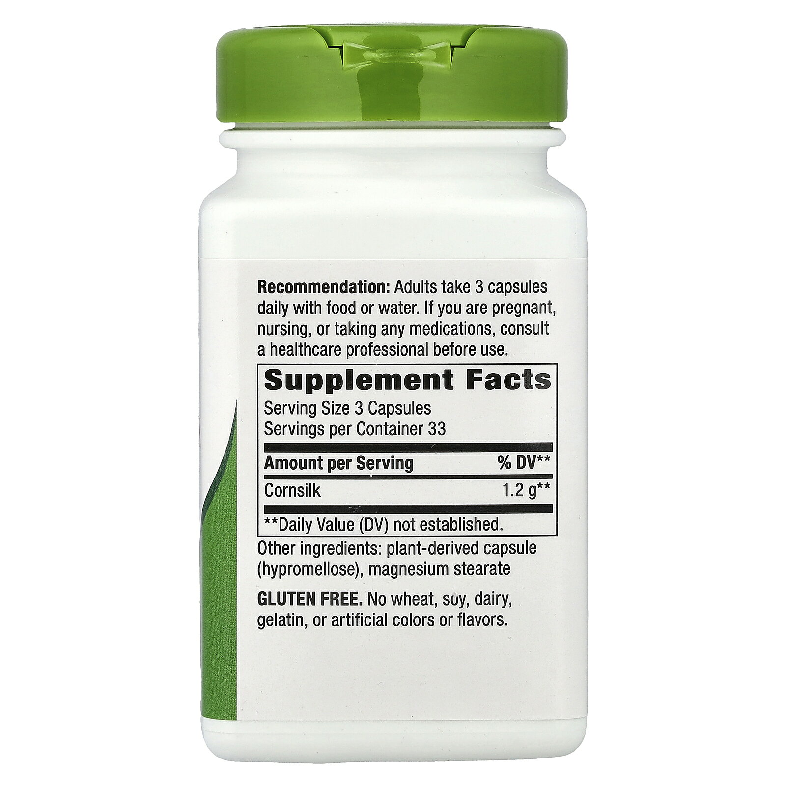 Nature's Way コーンシルク 【 iHerb アイハーブ 公式 】 ネイチャーズウェイ コーン シルク トウモロコシ とうもろこし ひげ 毛 サプリメント サプリ ヴィーガンカプセル 1,200mg 100粒 iherb-official-10010456 iHerb サンプル画像2