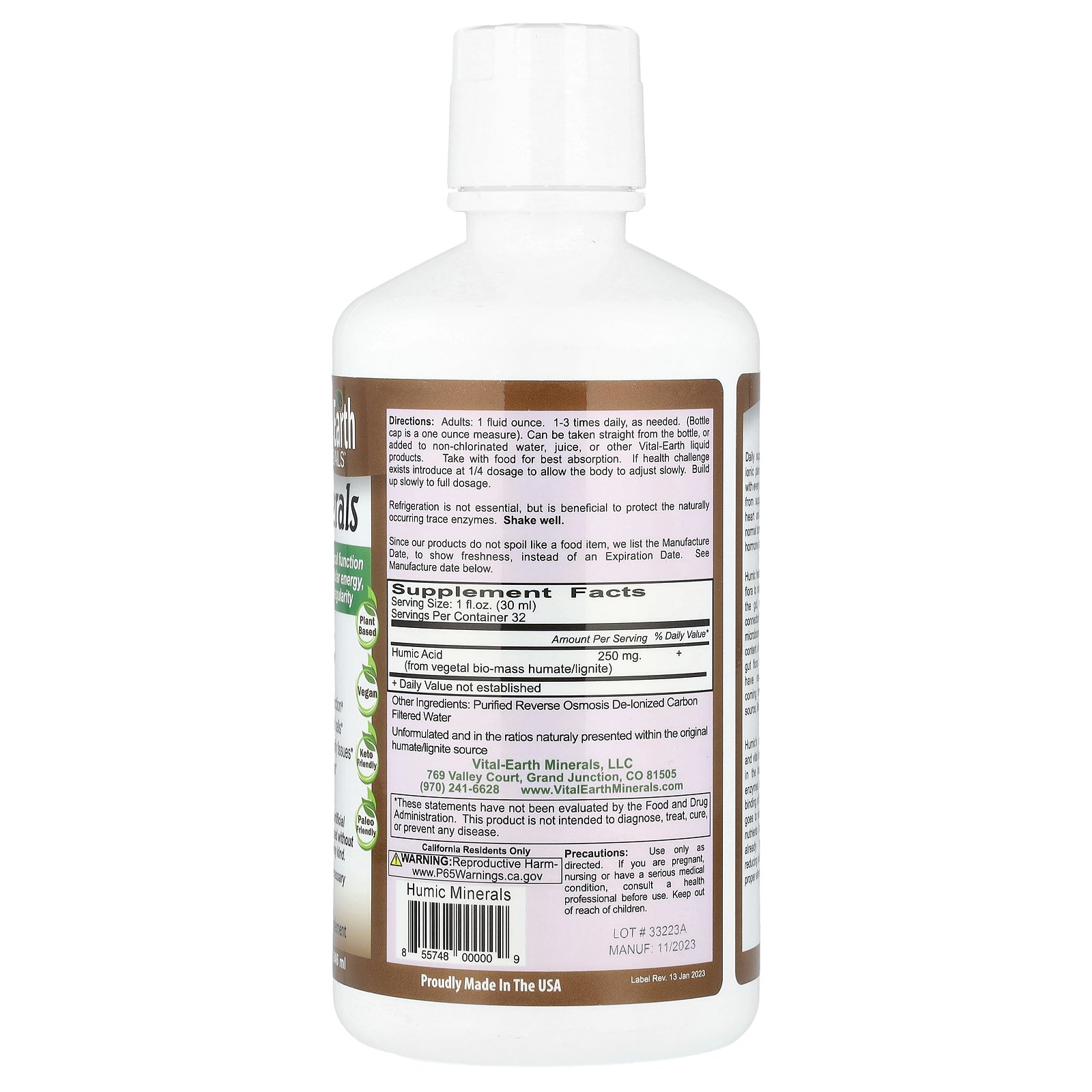 Vital Earth Minerals フミックミネラル 【 iHerb アイハーブ 公式 】 バイタルア...