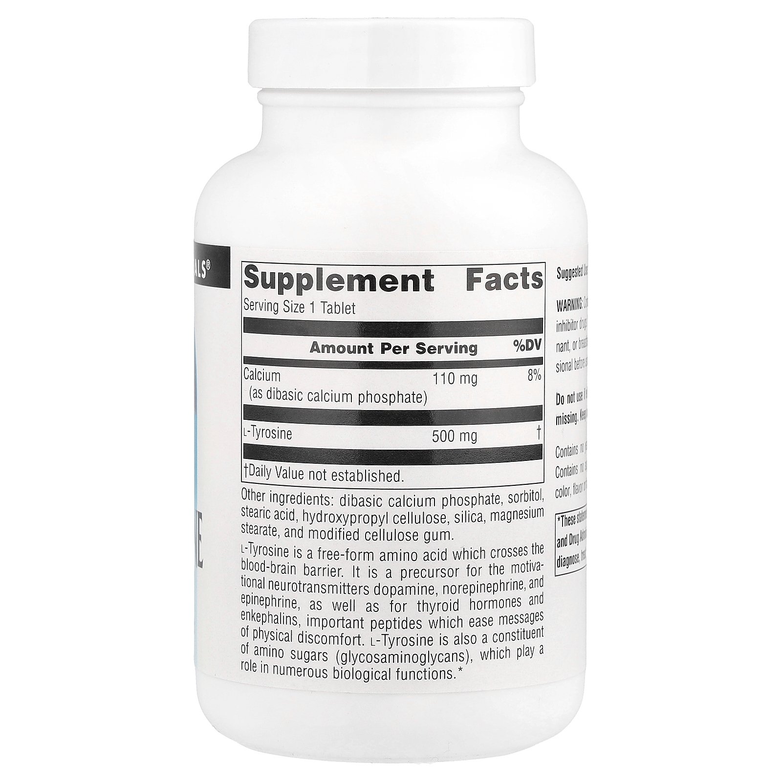 【6,000円以上購入で15%OFFクーポン★10/4 20:00~10/9 01:59】Source Naturals L-チロシン 【 iHerb アイハーブ 公式 】 ソースナチュラルズ チロシン アミノ酸 サプリ サプリメント タブレット 500mg 100粒 iherb-official-10002047 iHerb サンプル画像3