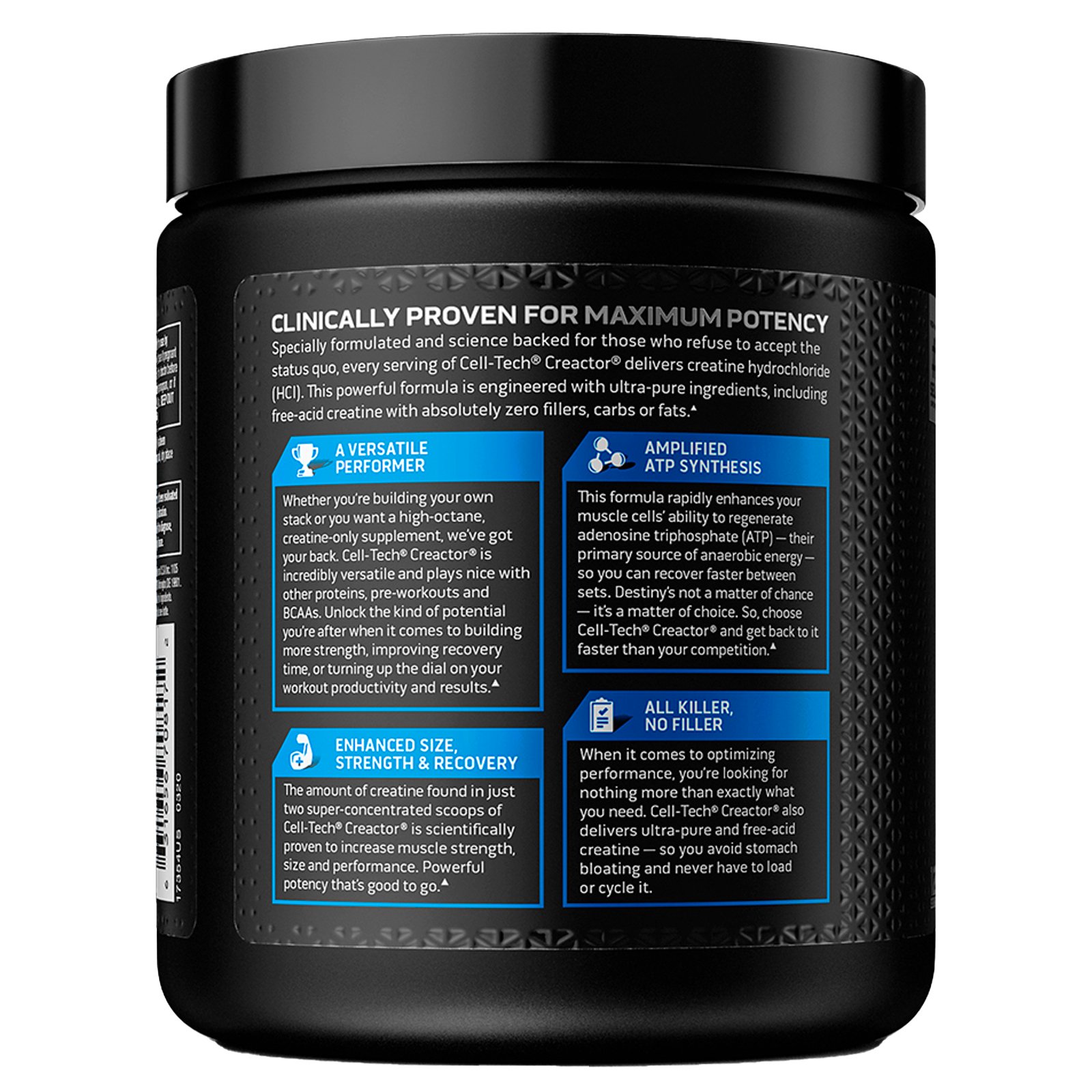 【7,000円以上購入で20%OFFクーポン★9/19 20:00~9/24 01:59】MuscleTech セルテック クレアクター 【 iHerb アイハーブ 公式 】 マッスルテック クレアチン クレアチンHCL 遊離酸クレアチン CREACTOR アミノ酸 パフォーマンスシリーズ サプリ パウダー 粉末 無香料 235g iherb-official-10008678 iHerb サンプル画像3
