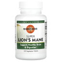 Mushroom Wisdom スーパー ヤマブシタケ 【 iHerb アイハーブ 公式 】 マッシュルームウィズダム ライオンズメイン ライオンズメーン 山伏...