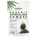 Earth Circle Organics スピルリナ パウダー オーガニック 【 iHerb アイハーブ 公式 】 アースサークルオーガニクス 有機 未加工 ...