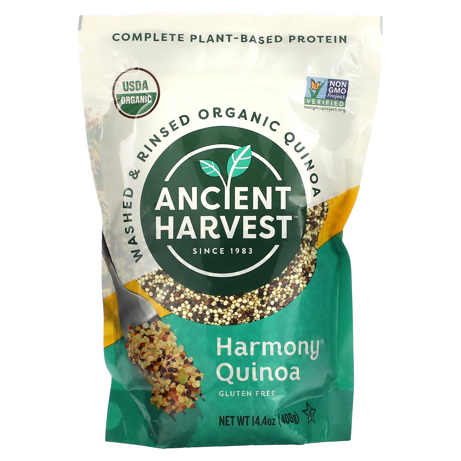 【P15倍★5/9 20:00~5/16 01:59】Ancient Harvest ハーモニー キヌア オーガニック 【 iHerb アイハーブ 公式 】 エインシャントハーベスト 有機 ホワイト ブラック レッド キノア 植物性タンパク質 408g