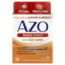 Azo ブラダー コントロール 【 iHerb アイハーブ 公式 】 アゾ ペポカボチャ パンプキンシード カボチャ種子 大豆胚芽 エキス Go Less ゴーレス サプリメント サプリ カプセル 54粒