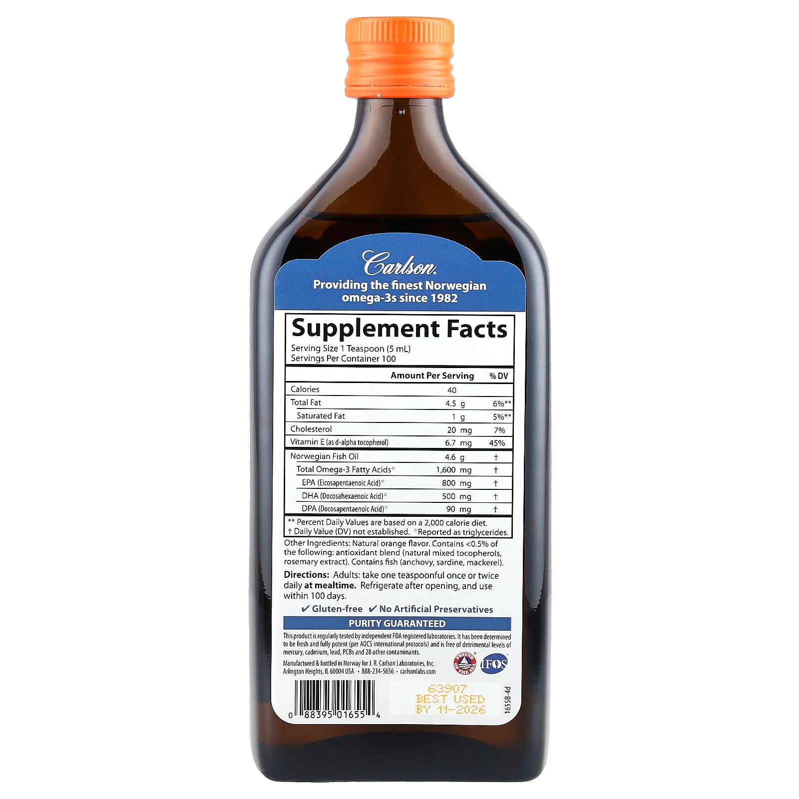 【15%OFFクーポン★7/4 20:00~7/11 01:59】Carlson フィッシュオイル 【 iHerb アイ...