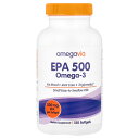 OmegaVia EPA500 【 iHerb アイハーブ 公式 】 オメガヴィア EPA オメガ3 フィッシュオイル エイコサペンタエン酸 サプリメント サプ...