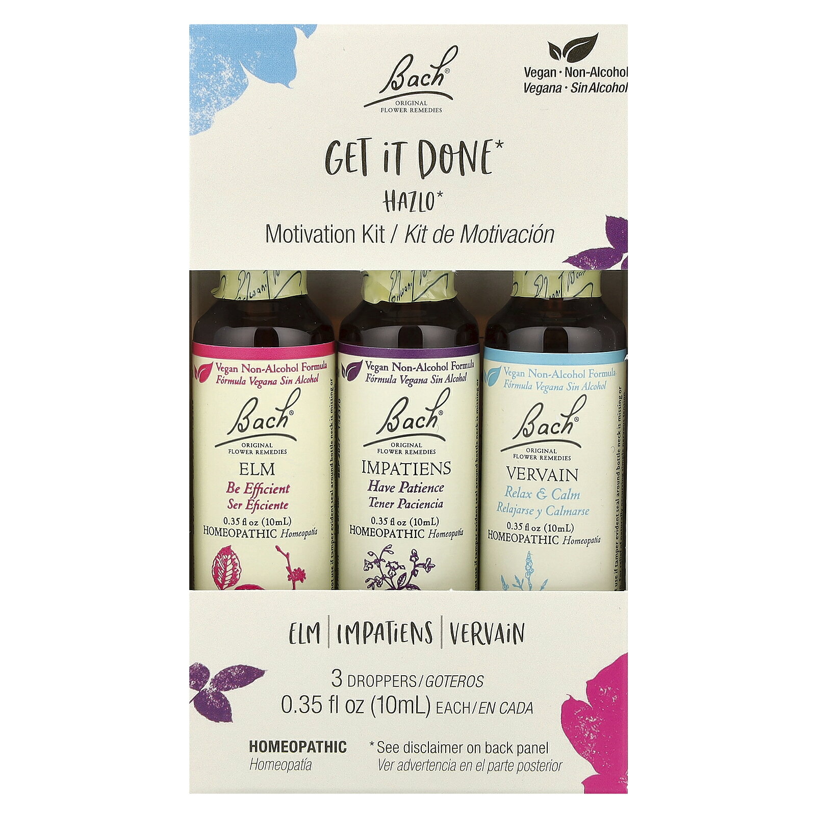 Bach オリジナル フラワーレメディ 3本セット 【 iHerb アイハーブ 公式 】 バッチ レメディ フラワーエッセンス フラワーフォーミュラ ホメオパシー HPUS リキッド 液体 ゲット イット ダン 各10ml iherb-official-10022744 iHerb サンプル画像2
