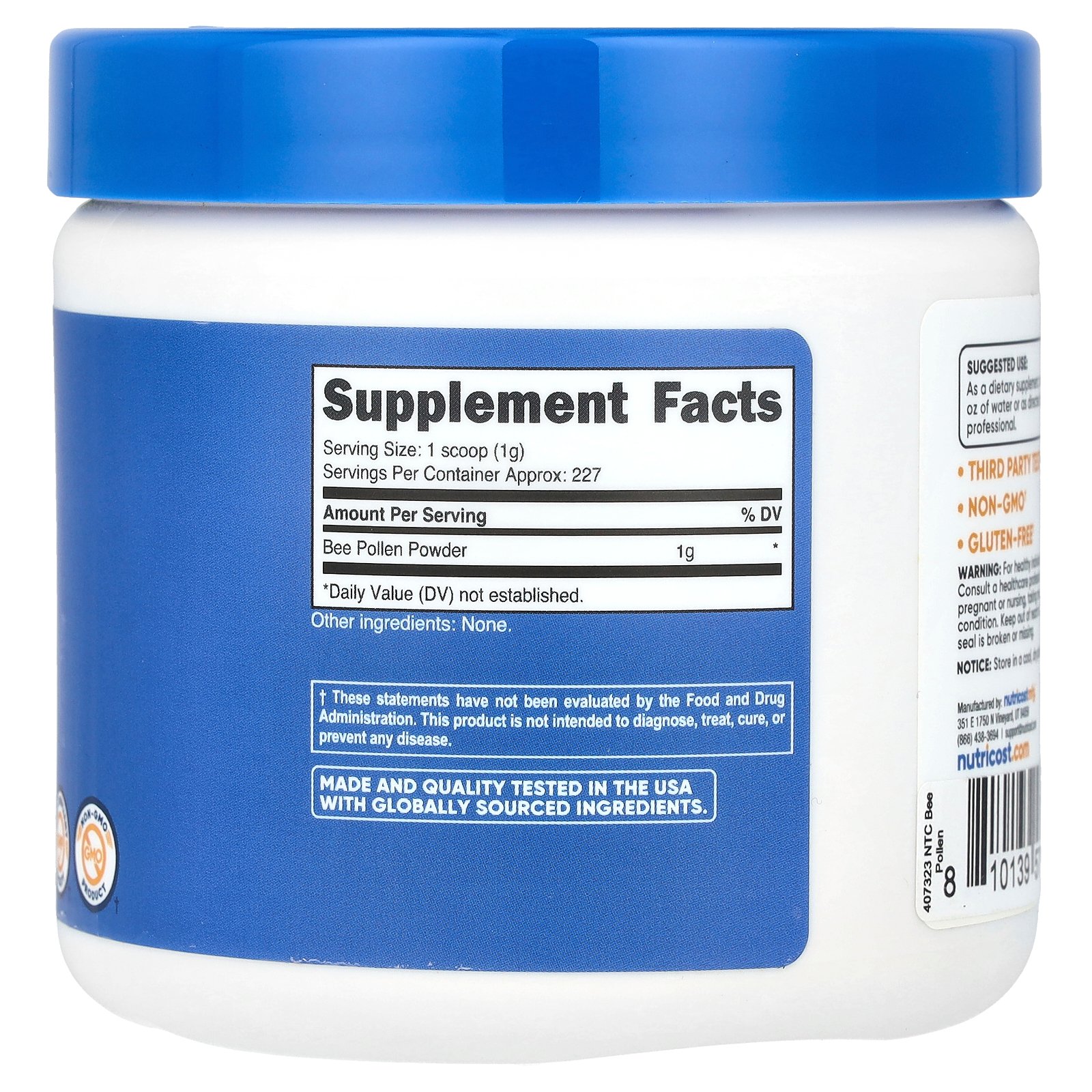 Nutricost ビーポーレン パウダー 【 iHerb アイハーブ 公式 】 ニュートリコスト ...