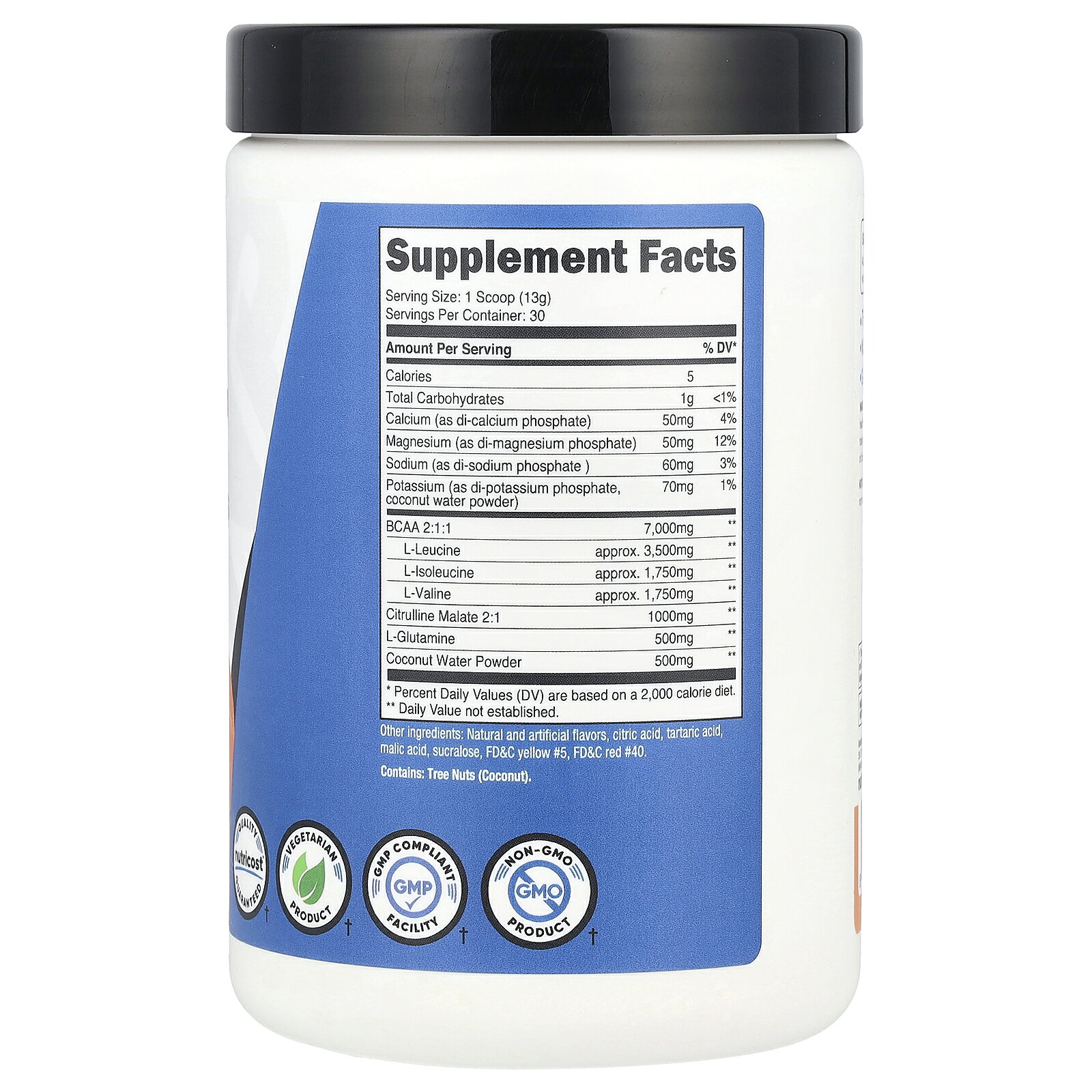 Nutricost BCAA+ 【 iHerb アイハーブ 公式 】 ニュートリコスト 分岐鎖アミノ酸 必須アミノ酸 プラス ロイシン イソロイシン バリン パフォーマンス サプリメント サプリ パウダー 粉末 ピーチリング味 378g iherb-official-10022885 iHerb サンプル画像2