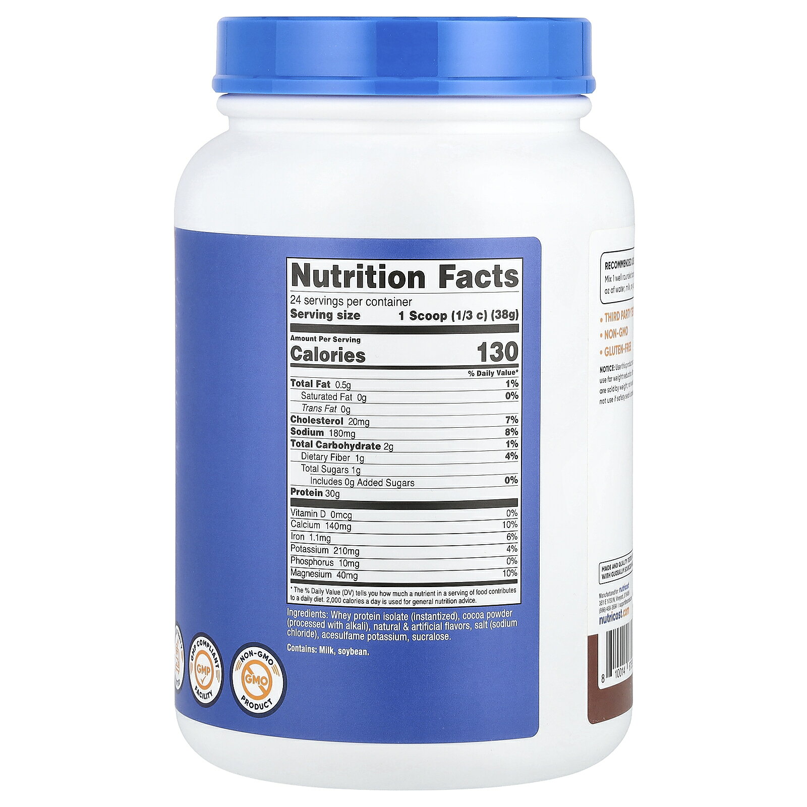 Nutricost ホエイプロテイン アイソレート 【 iHerb アイハーブ 公式 】 ニュート...