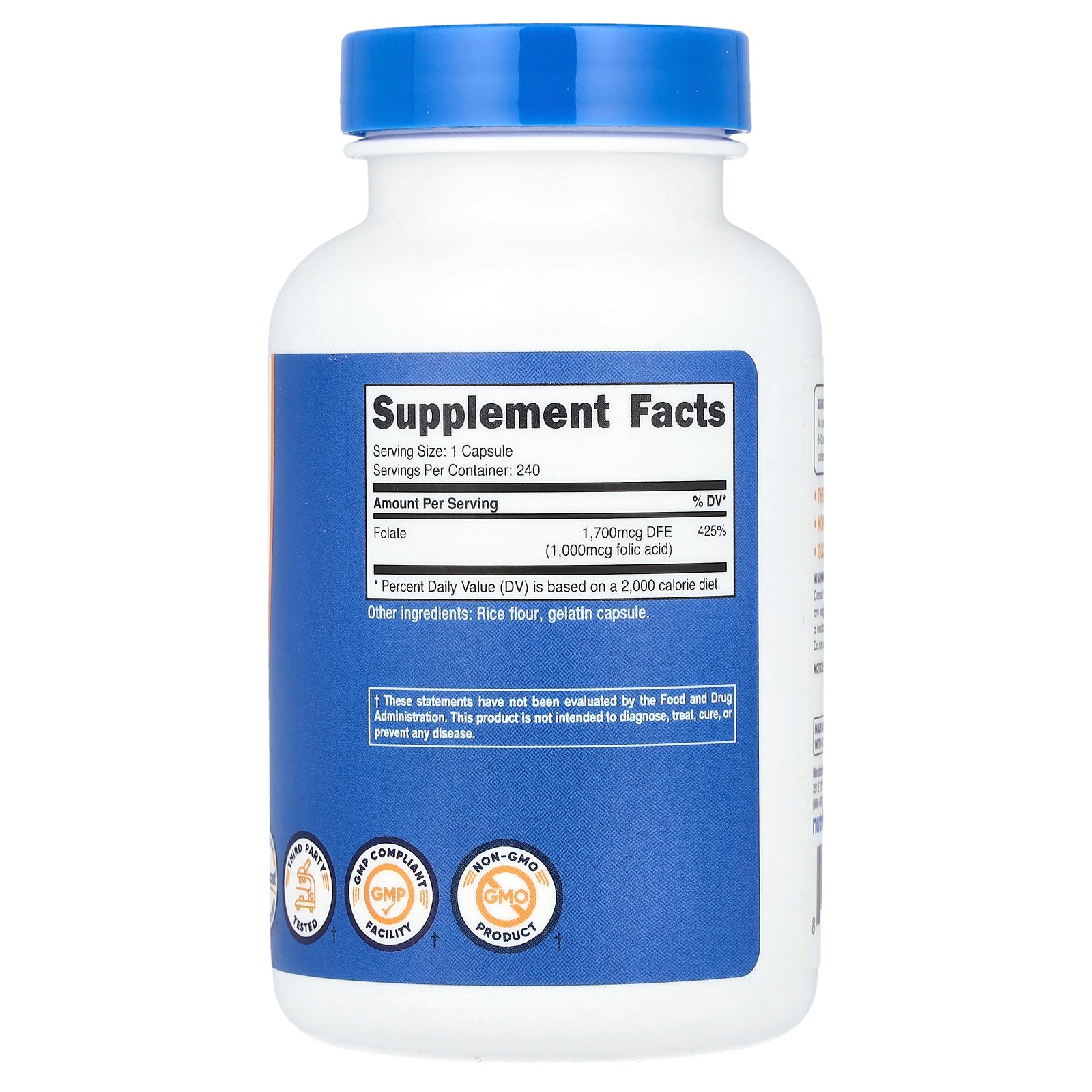 Nutricost 葉酸 【 iHerb アイハーブ 公式 】 ニュートリコスト ビタミンB9 ビタミ...