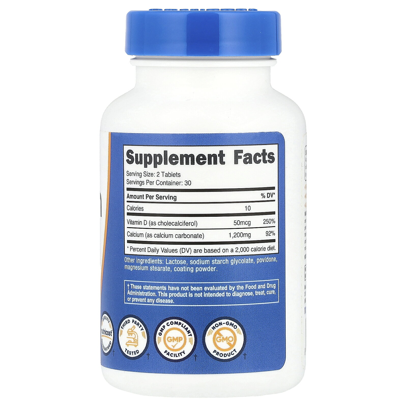 Nutricost カルシウム ビタミンD 配合 【 iHerb アイハーブ 公式 】 ニュートリコスト カルシウム ミネラル ビタミン D コレカルシフェロール サプリメント サプリ タブレット 60粒 iherb-official-10022907 iHerb サンプル画像2