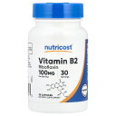【POINT20倍★9/15 0:00~23:59限定!】Nutricost ビタミンB2 【 iHerb アイハーブ 公式 】 ニュートリコスト ビタミンB ビタミン B2 B ビタミンB群 ビタミン類 ビタミンサプリ リボフラビン サプリメント サプリ カプセル 100mg 30粒