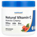 【POINT20倍★9/15 0:00~23:59限定!】Nutricost ナチュラル ビタミンC 【 iHerb アイハーブ 公式 】 ニュートリコスト ナイアシン ビタミン C アセロラ ビタミン類 ビタミンサプリ サプリ パウダー 粉末 アンフレーバード プレーン 無香料 227g