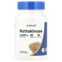 【POINT20倍★9/4 10:00~9/11 9:59】Nutricost ナットウキナーゼ 【 iHerb アイハーブ 公式 】 ニュートリコスト ナットウ 納豆 キナーゼ 納豆エキス サプリメント サプリ カプセル 2,000FU 30粒
