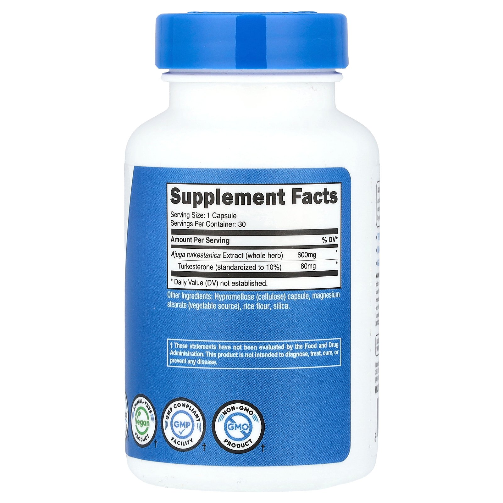 Nutricost ターケステロン 【 iHerb アイハーブ 公式 】 ニュートリコスト アジュガ ツルケスタニカ エキス パフォーマンス サプリメント サプリ カプセル 30粒 iherb-official-10023086 iHerb サンプル画像2