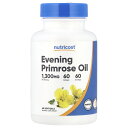【POINT20倍★9/4 10:00~9/11 9:59】Nutricost 月見草油 【 iHerb アイハーブ 公式 】 ニュートリコスト イブニングプリムローズ オイル 油 ガンマリノレン酸 GLA サプリメント サプリ ソフトジェル 1,300mg 60粒