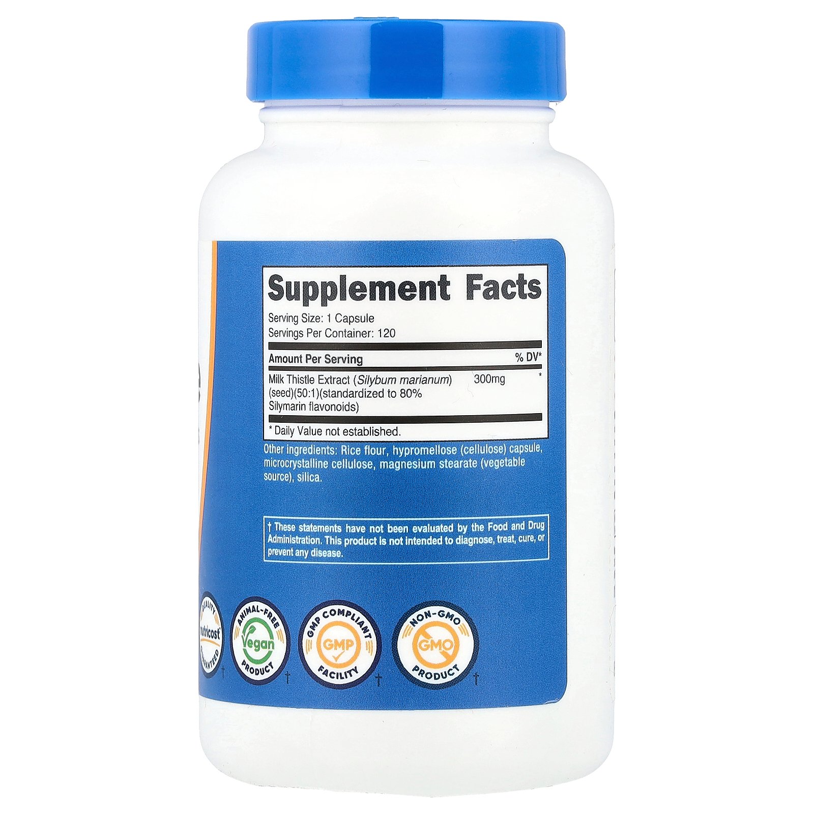 Nutricost オオアザミ 【 iHerb アイハーブ 公式 】 ニュートリコスト ミルクシスル 種子 濃縮 エキス シリマリン フラボノイド サプリメント サプリ カプセル 300mg 120粒 iherb-official-10023097 iHerb サンプル画像2