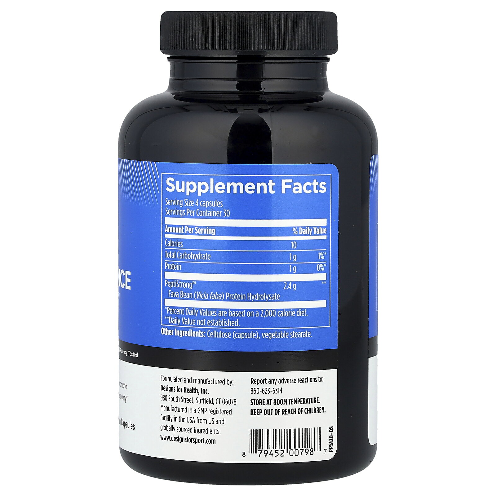 Designs For Health プロ-フォーマンス ペプチド 【 iHerb アイハーブ 公式 】 デザインズフォーヘルス ソラマメ タンパク質 ペプチストロング サプリメント サプリ ベジカプセル 120粒 iherb-official-10023171 iHerb サンプル画像2