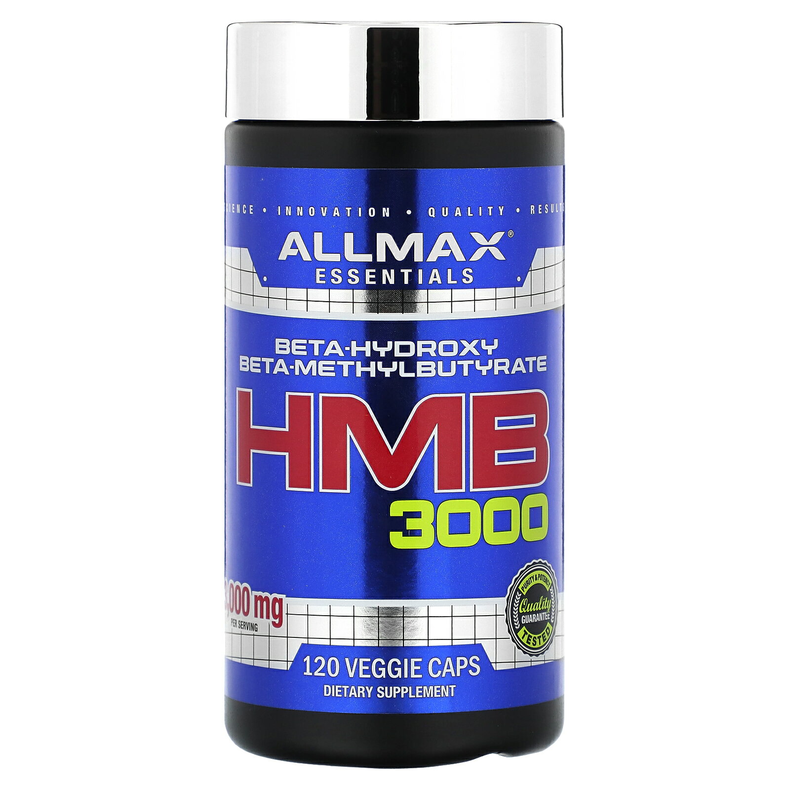 ALLMAX HMB 3000  オールマックスニュートリション エイチエムビー β-ヒドロキシβ-酪酸メチル アミノ酸 サプリ サプリメント 健康食品 栄養補助食品 必須アミノ酸 ベジカプセル 120粒