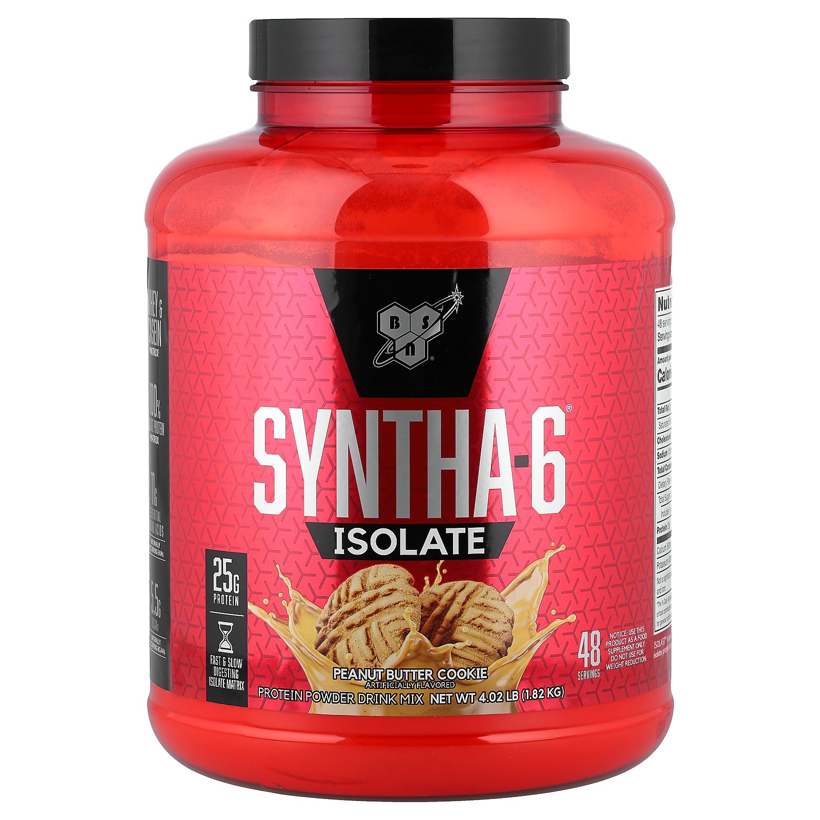 BSN シンサ-6 アイソレート 【 iHerb アイハーブ 公式 】 ビーエスエヌ Syntha-6 ホエイ ミルク 分離物 カゼイン プロテイン タンパク質 BCAA EAA 必須アミノ酸 パウダー 粉末 ピーナッツバター クッキー 1.82kg iherb-official-10004164 iHerb サンプル画像2
